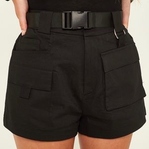 IAMGIA Black Harper Utility Shorts